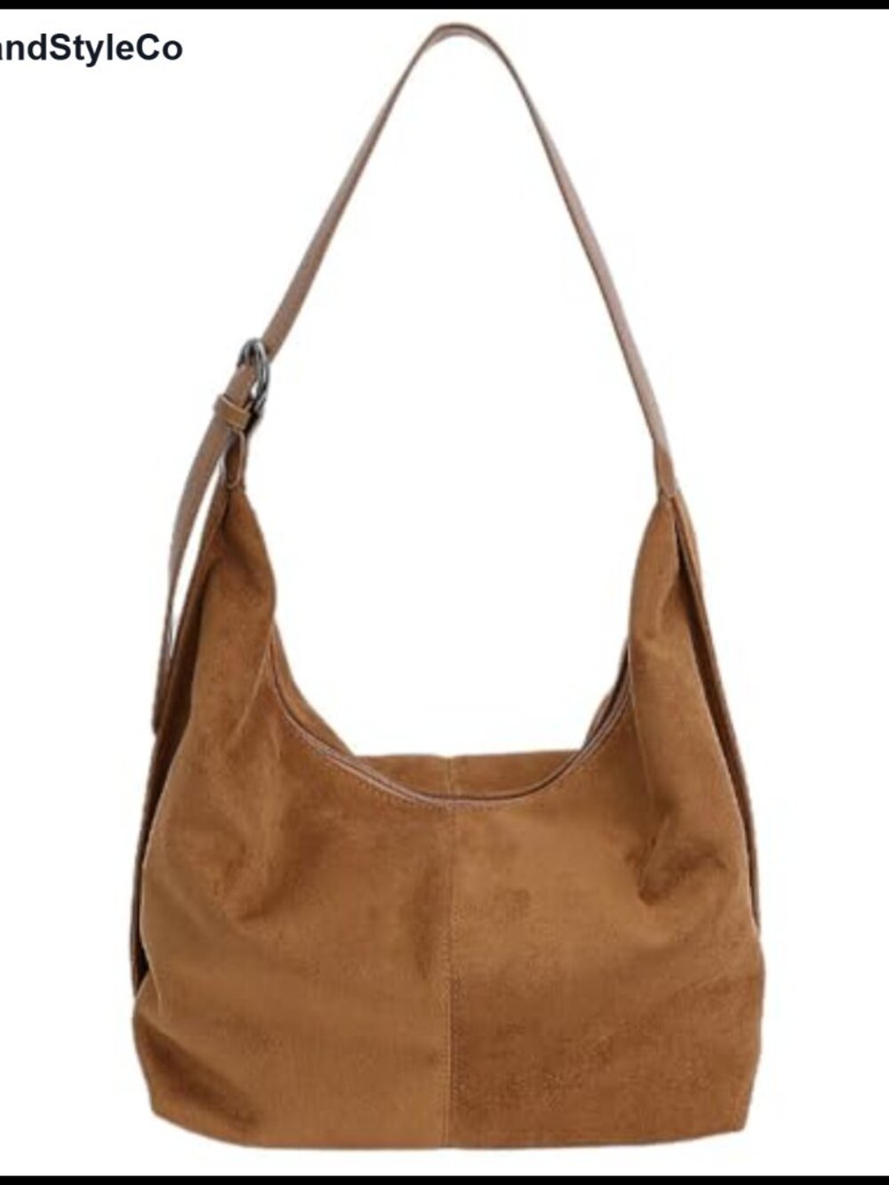 Suede PU Dumpling Hobo Bag Vintage Convertible Crossbody Handbag
